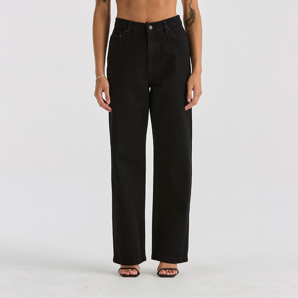 Riders By Lee Hi Wide Jean - Washed Black | Laurie Claire Boutique