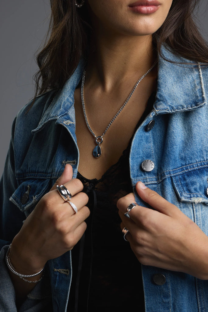 Zafino Willow Necklace - Silver