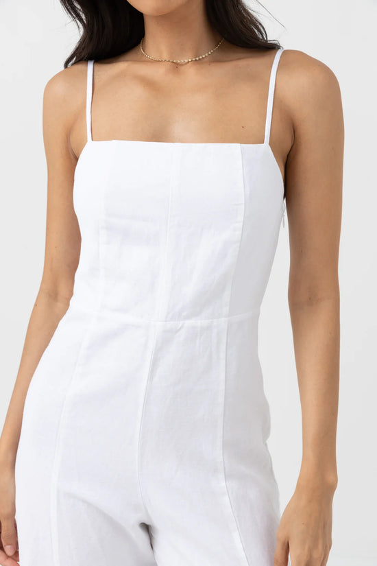 Rhythm Andres Wide Leg Jumpsuit - White