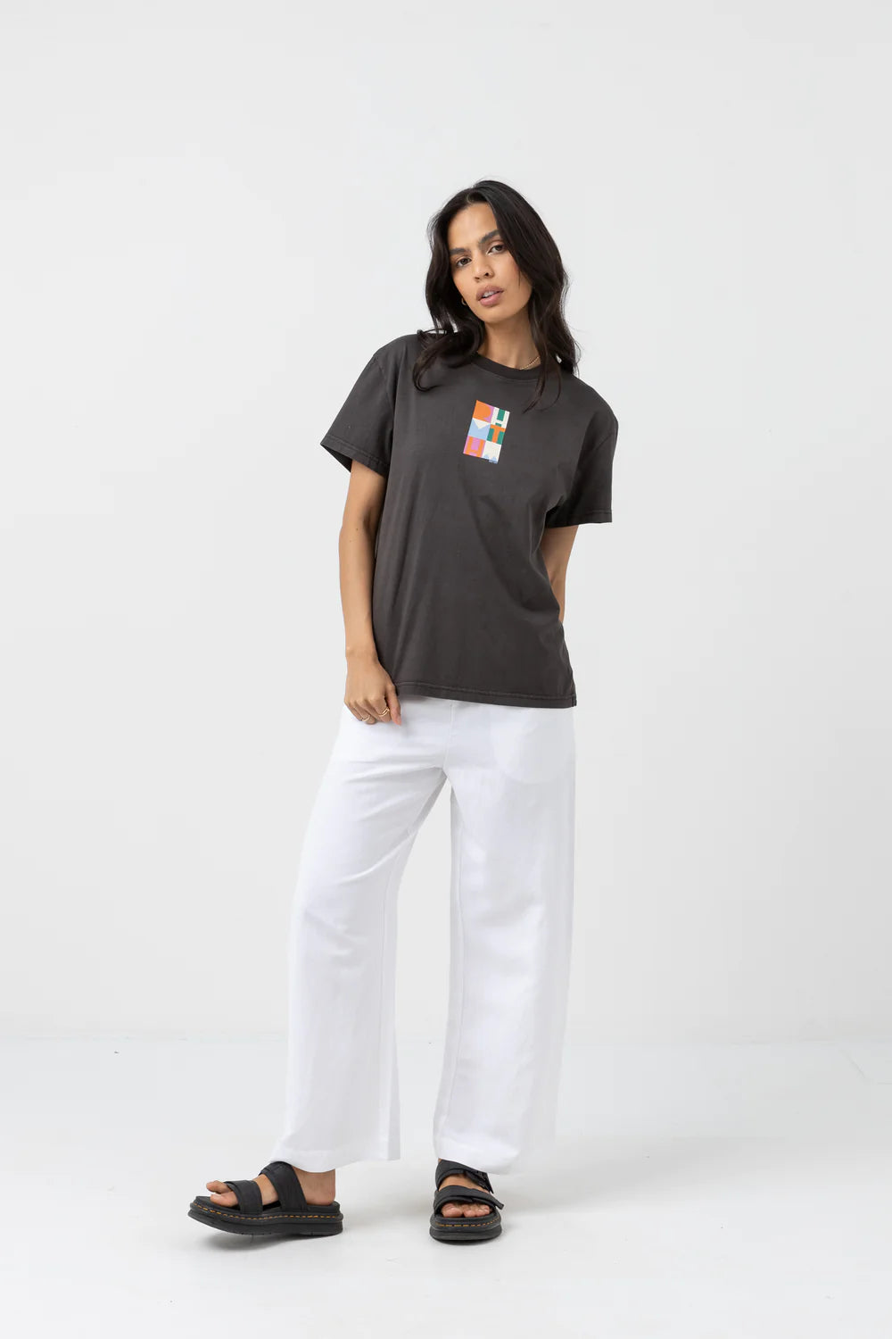 Rhythm Stacked Band Tee - Vintage Black