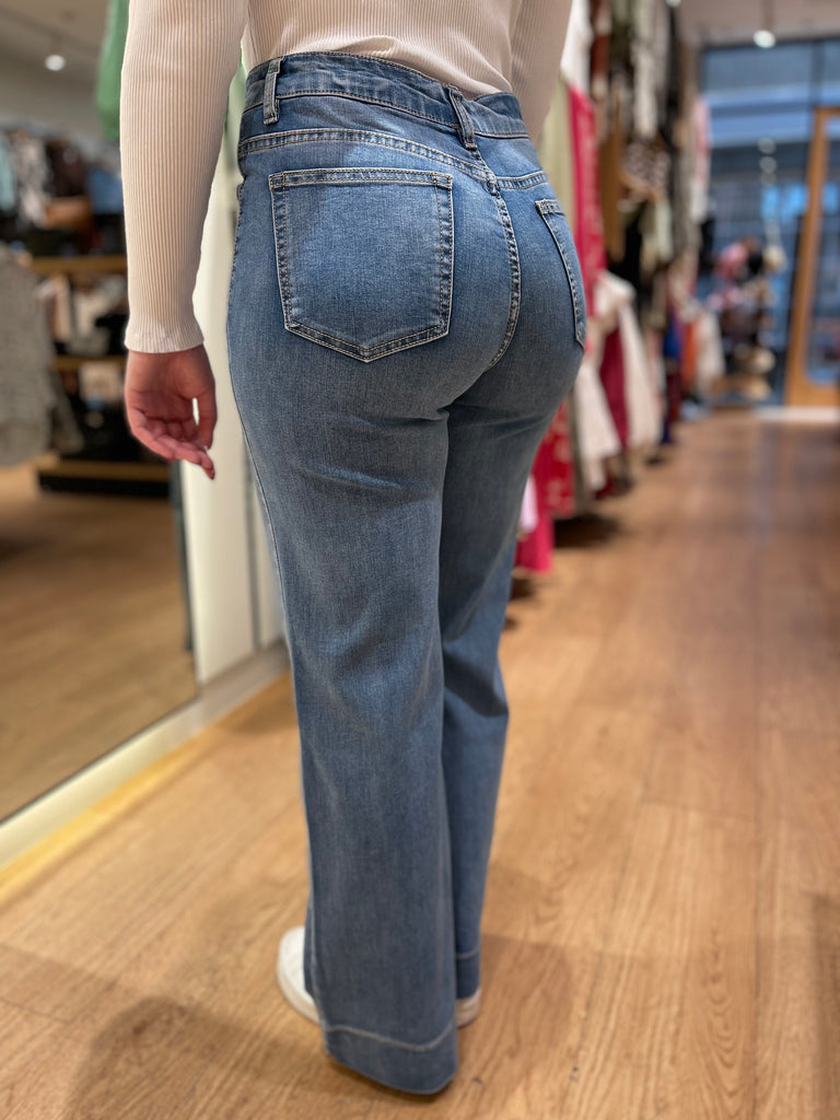 Wakee Aspire Wide Leg Jean - Denim
