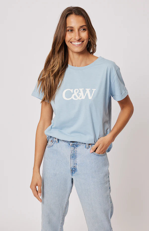 Load image into Gallery viewer, Cartel And Willow Marlo Tee - Powder Blue
