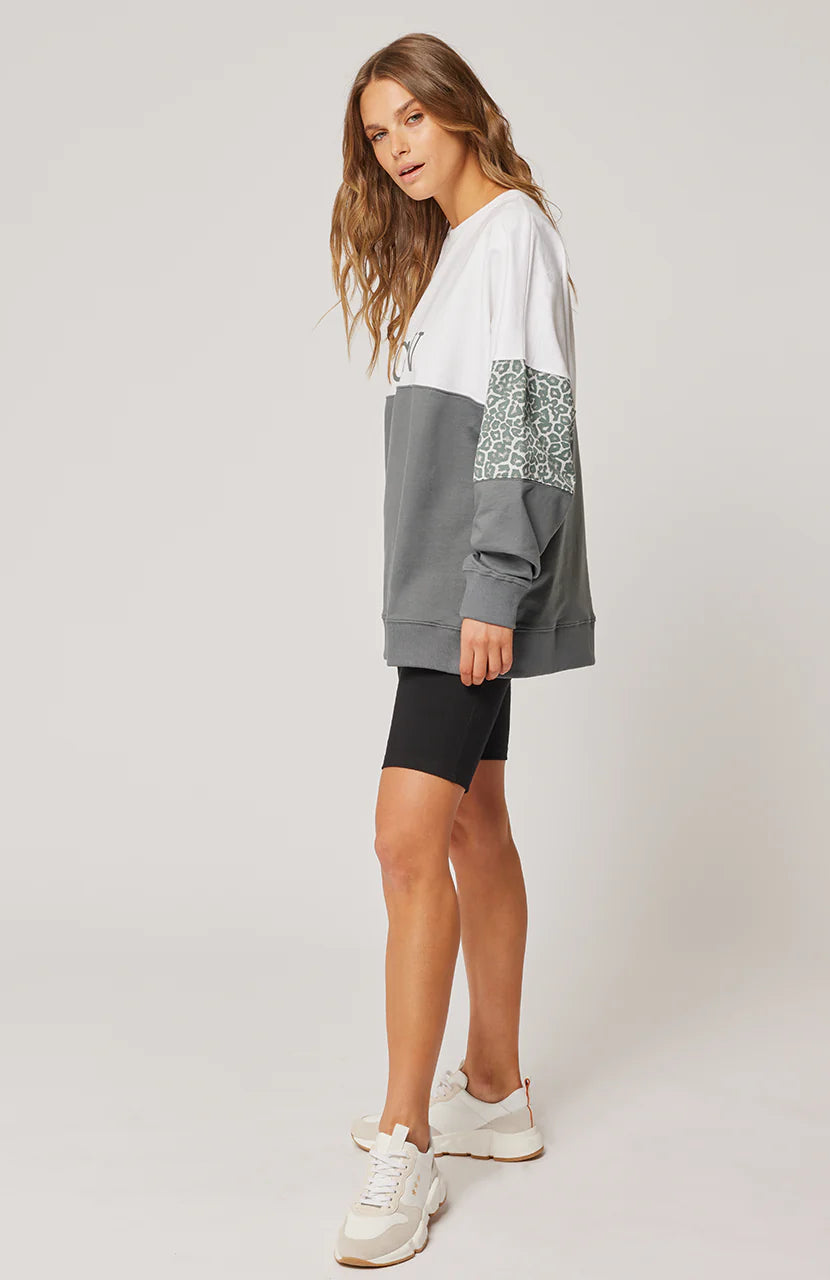 Cartel And Willow Peta Sweater - Charcoal
