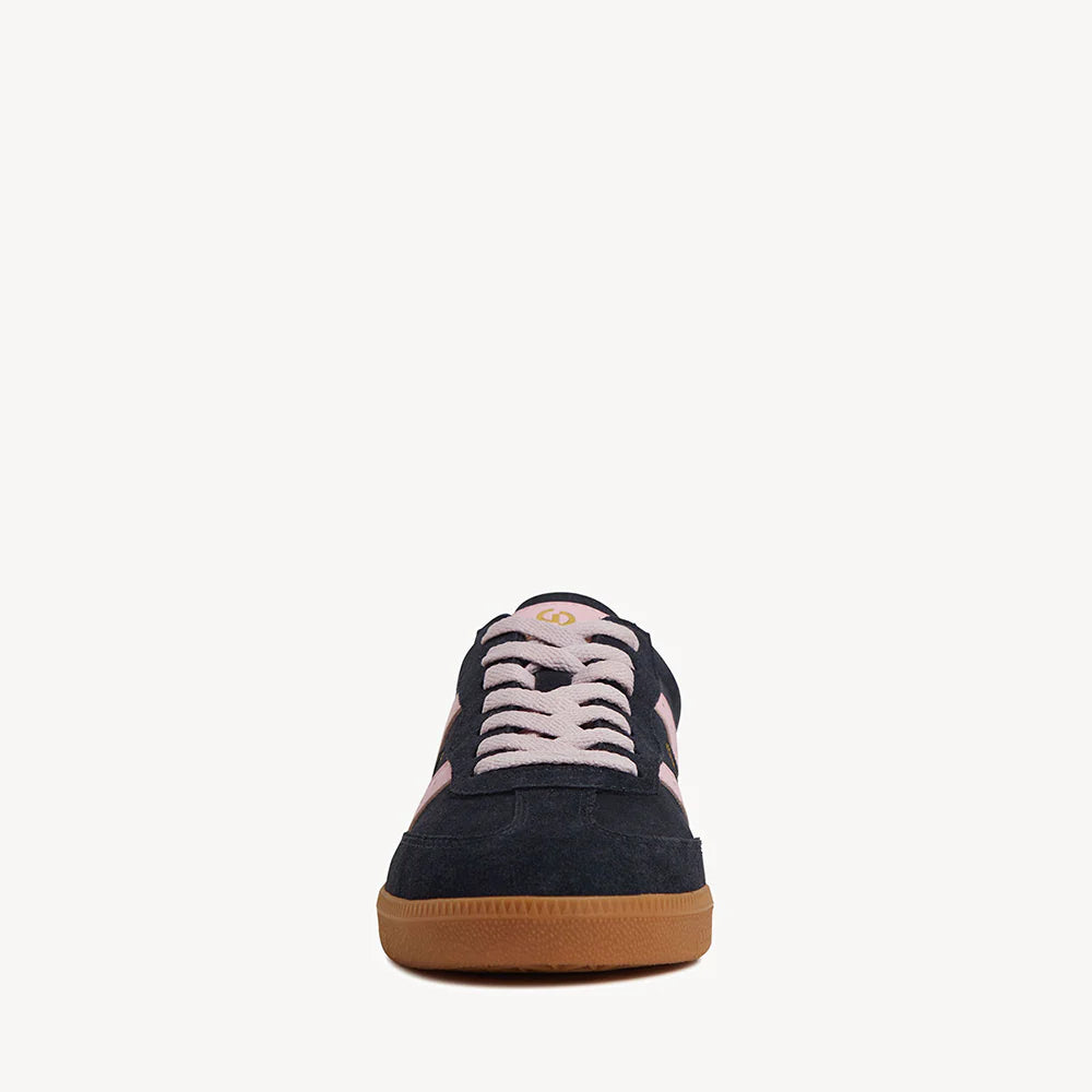 Goodsole 2001 Parallel Sneaker - Navy/Pink Suede