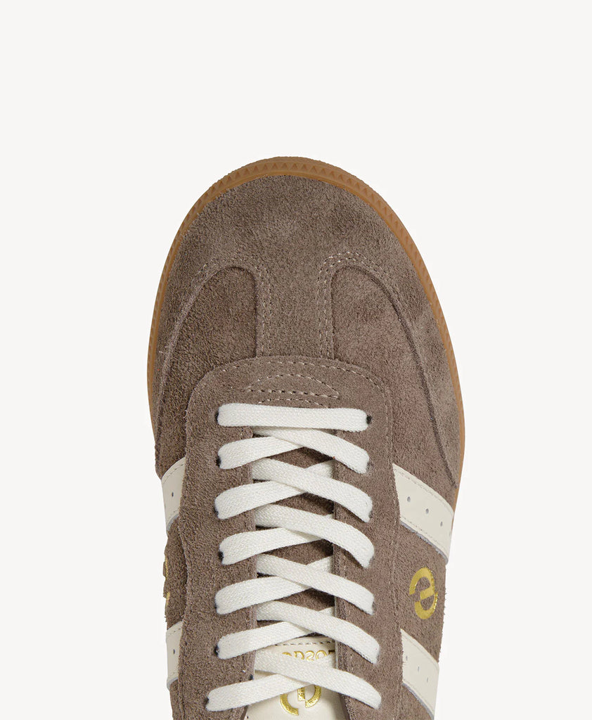 Goodsole 2001 Parallel Sneaker - Walnut Brown/Ivory Suede