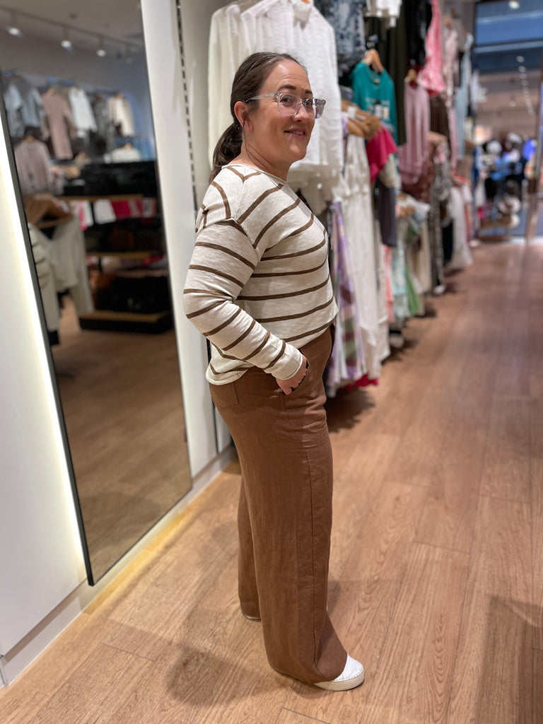 Jude Linen Pants - Mocha