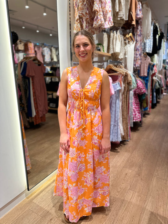 Saunion Maxi Dress - Pumpkin