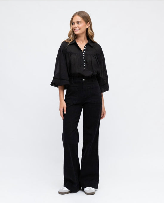 Load image into Gallery viewer, Cartomer Blouse - Black
