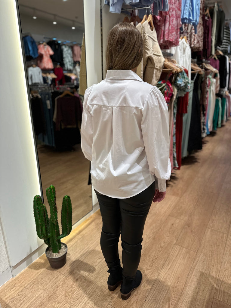 Blouson Blouse - White