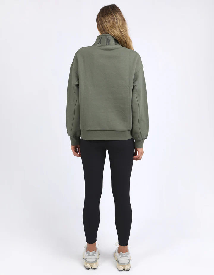 Foxwood College Zip Crew - Khaki