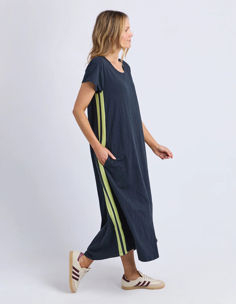Foxwood Recovery Dress - Navy/Neon Lemon
