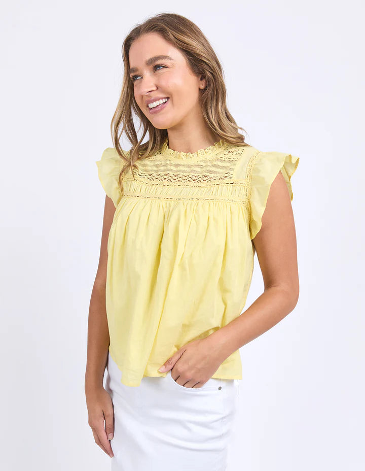 Foxwood Adelyn Top - Lemon