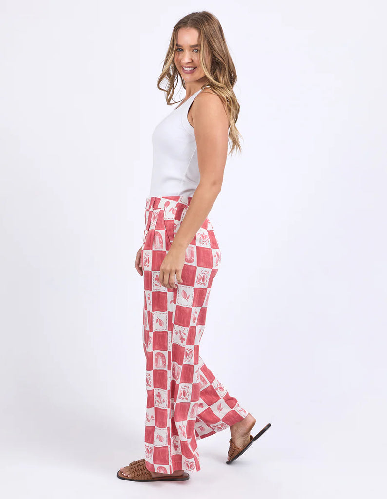 Foxwood Biarittz Pant - Crimson Print