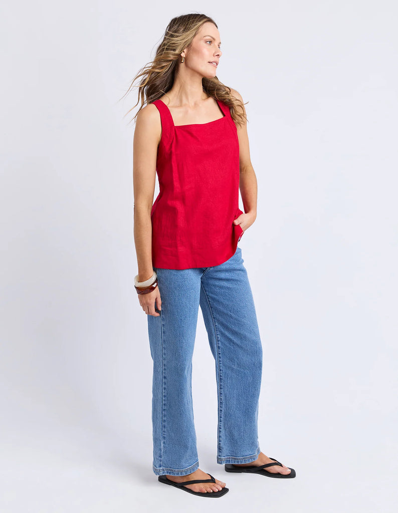 Foxwood Lourdes Top - Crimson