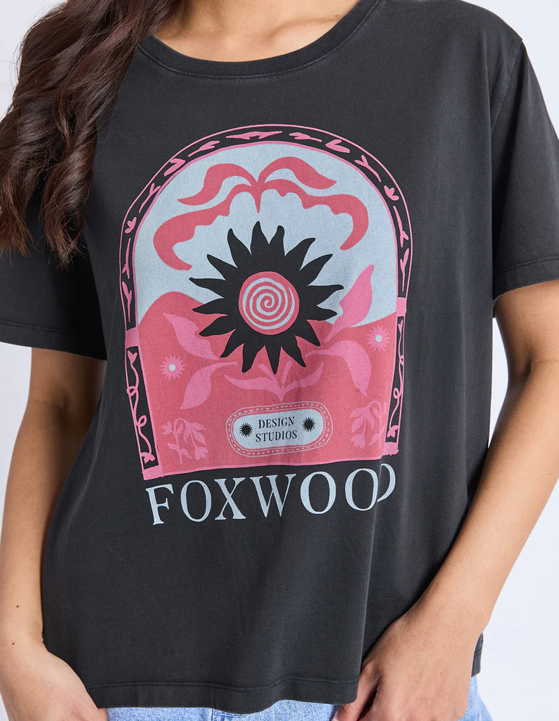 Foxwood Nonchaliant Tee - Washed Black