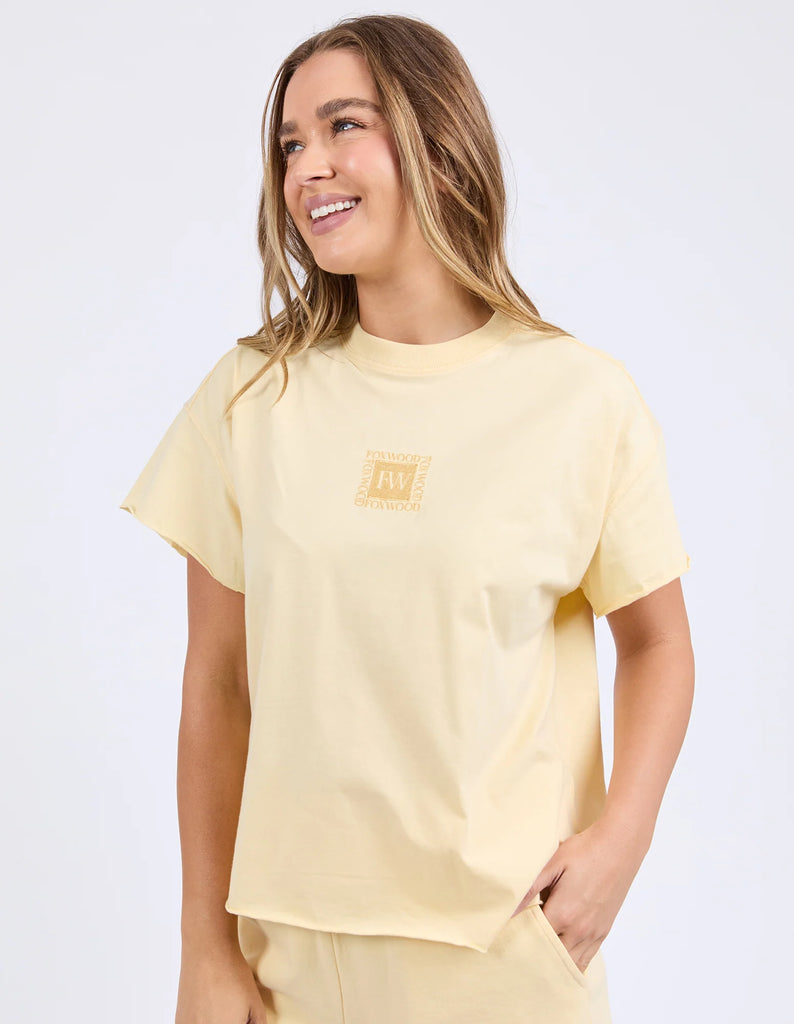 Foxwood Stamp Tee - Lemon
