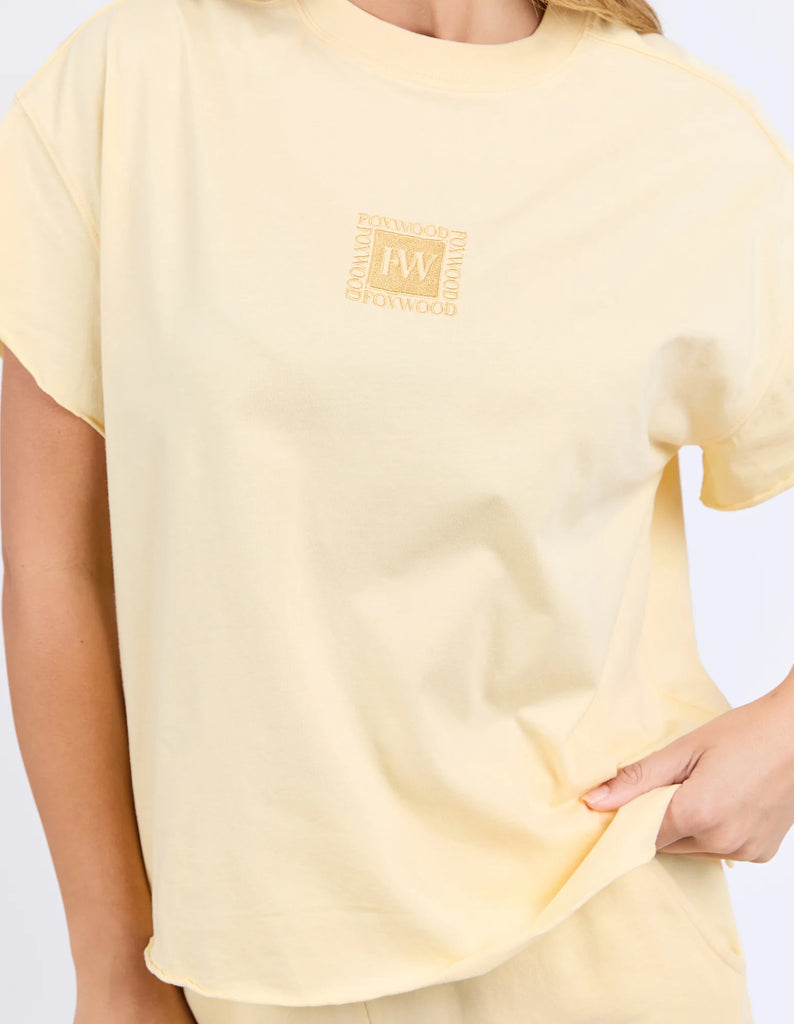 Foxwood Stamp Tee - Lemon