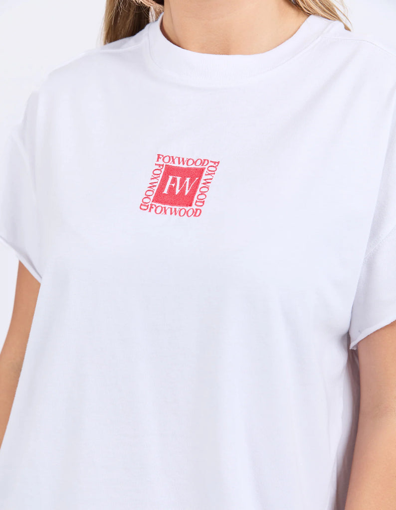 Foxwood Stamp Tee - White