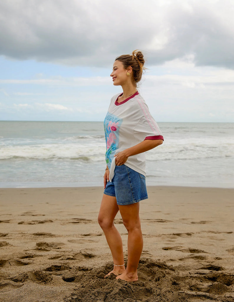 Foxwood Mediterranean Posy Tee - White