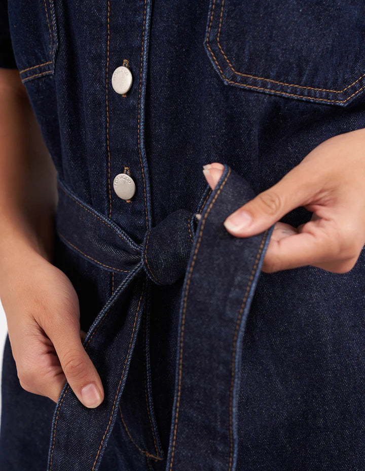 Foxwood Lorena Jumpsuit - Indigo Denim