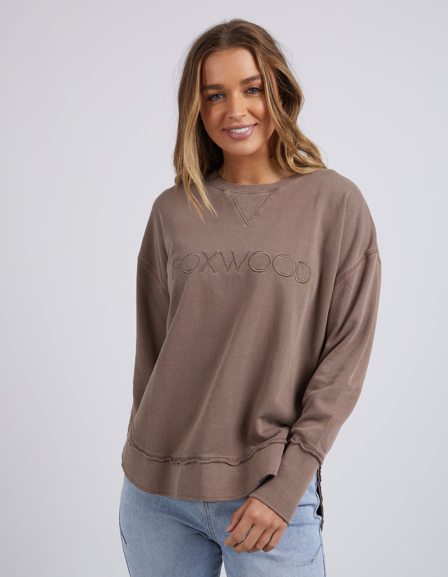 Foxwood Simplified Crew - Chocolate Brown
