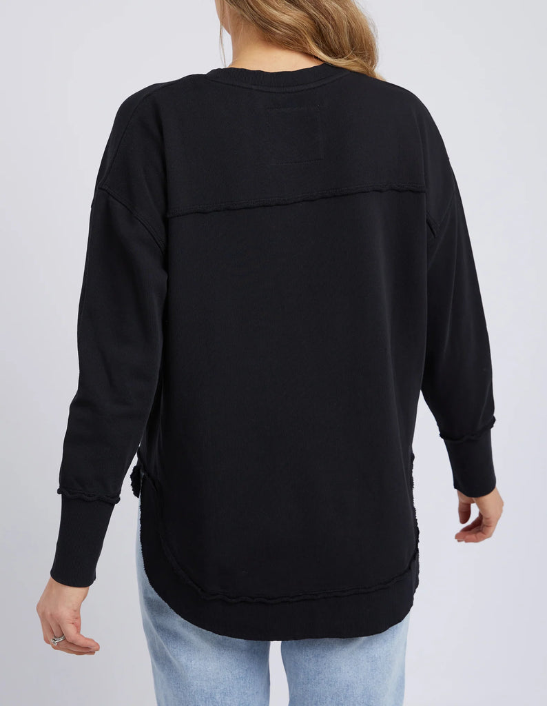 Foxwood Simplified Crew - Black On Black