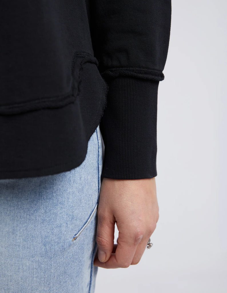 Foxwood Simplified Crew - Black On Black