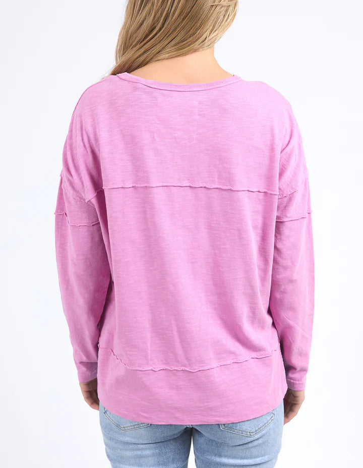Foxwood Jayne Throw On Top - Fuchsia
