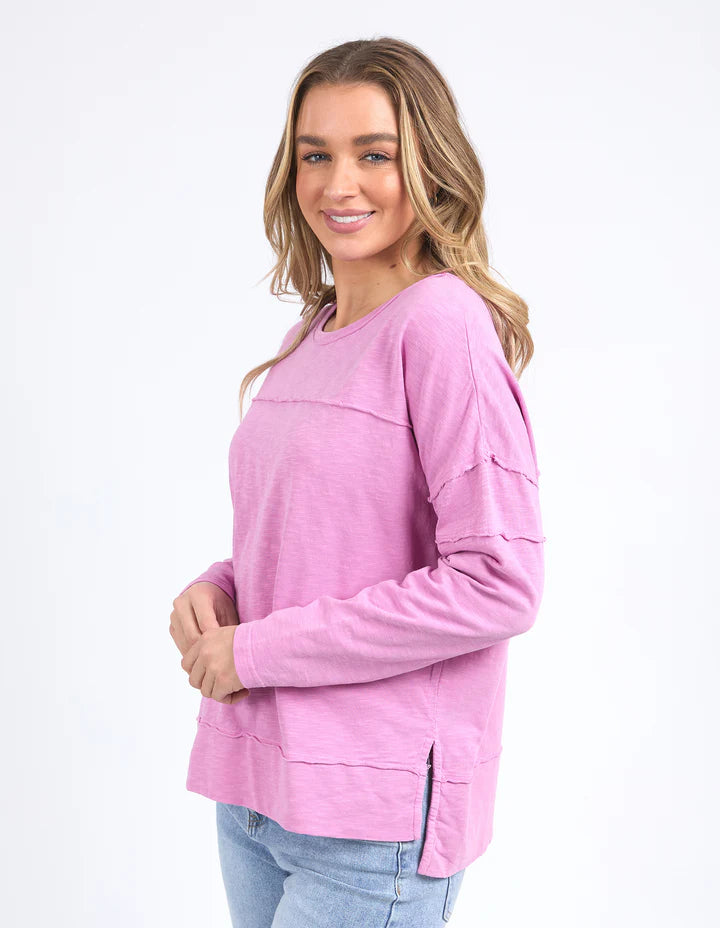 Foxwood Jayne Throw On Top - Fuchsia