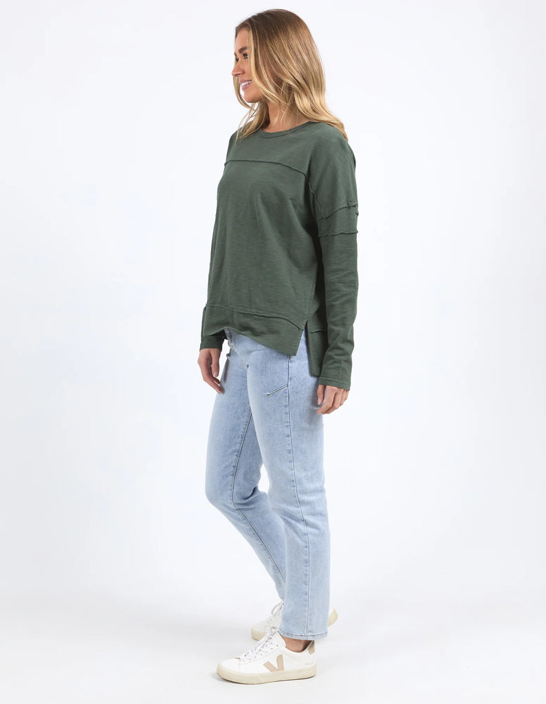 Foxwood Jayne Throw On Top - Khaki