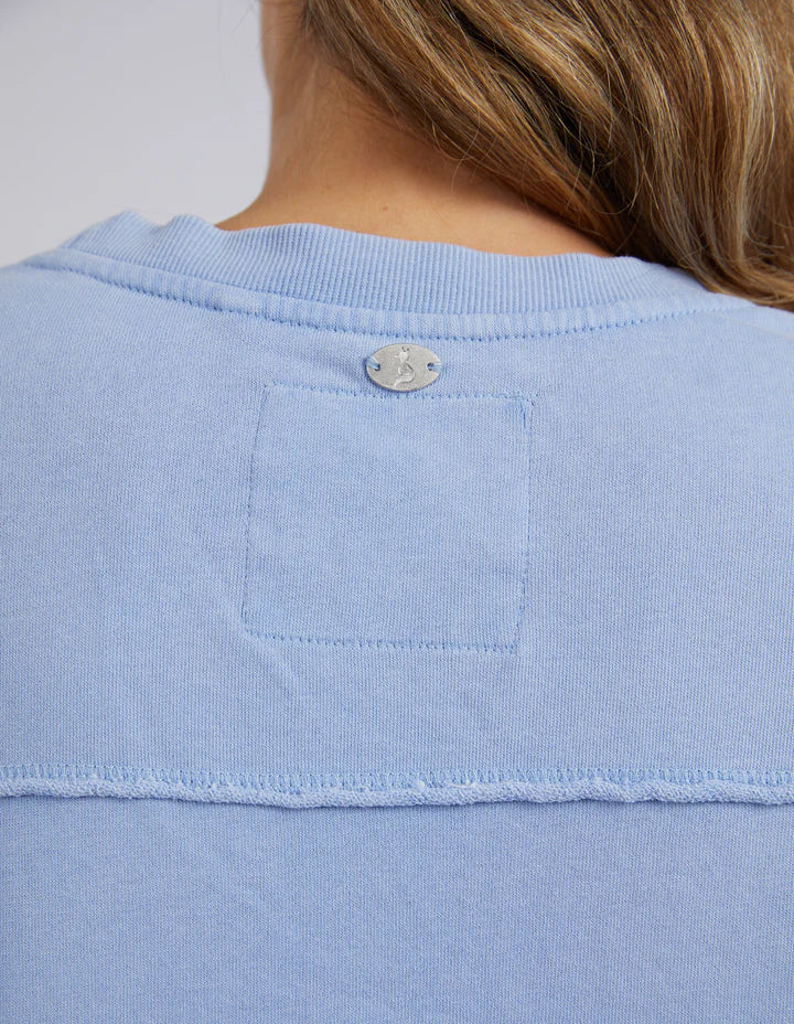 Foxwood Washed Simplified Crew - Light Blue
