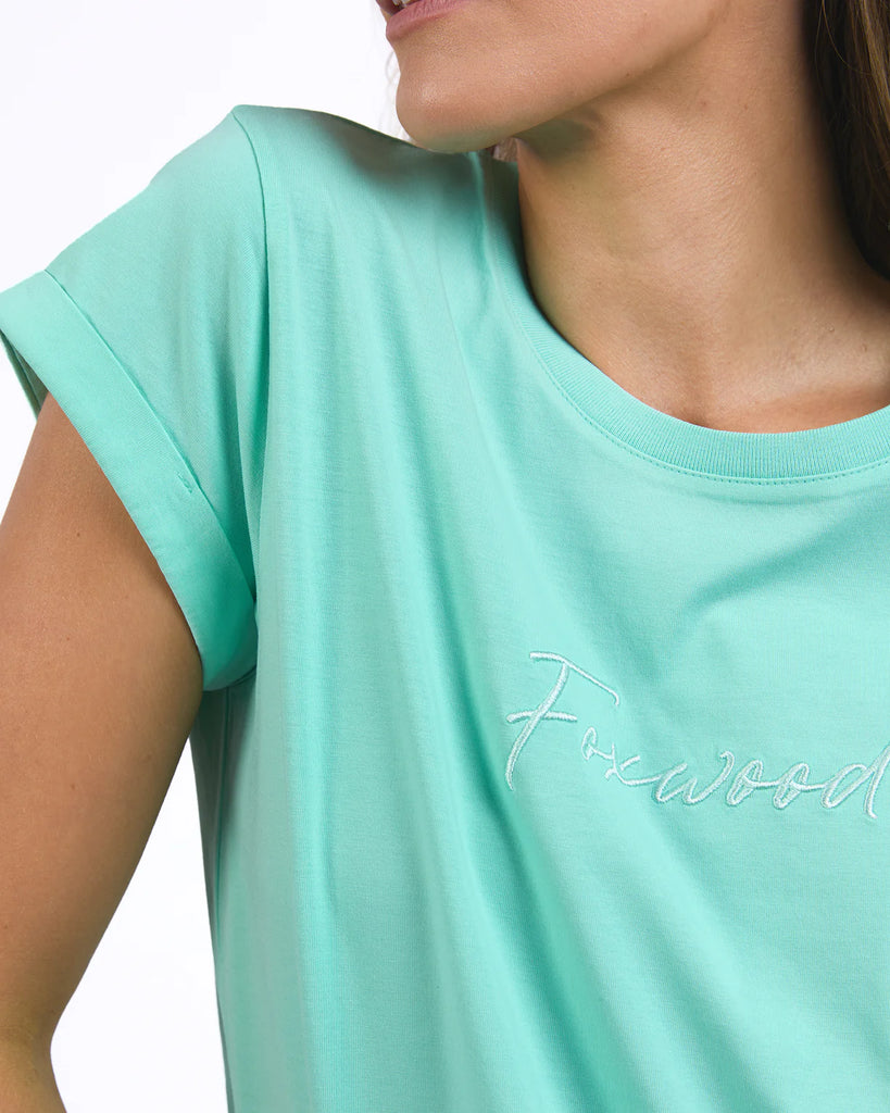 Foxwood Signature Tee - Neon Mint
