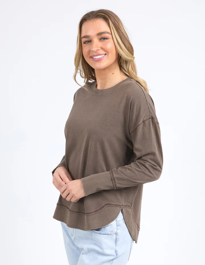 Foxwood Farrah Long Sleeve - Coffee Quartz