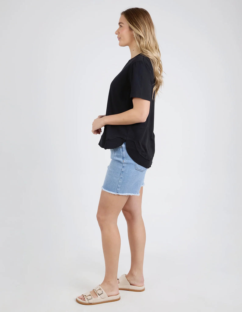 Foxwood Farrah Short Sleeve Tee - Black