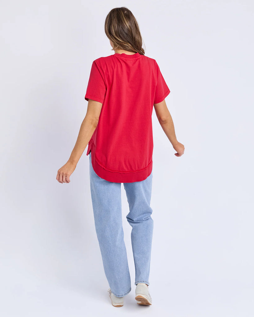 Foxwood Farrah SS Tee - Crimson