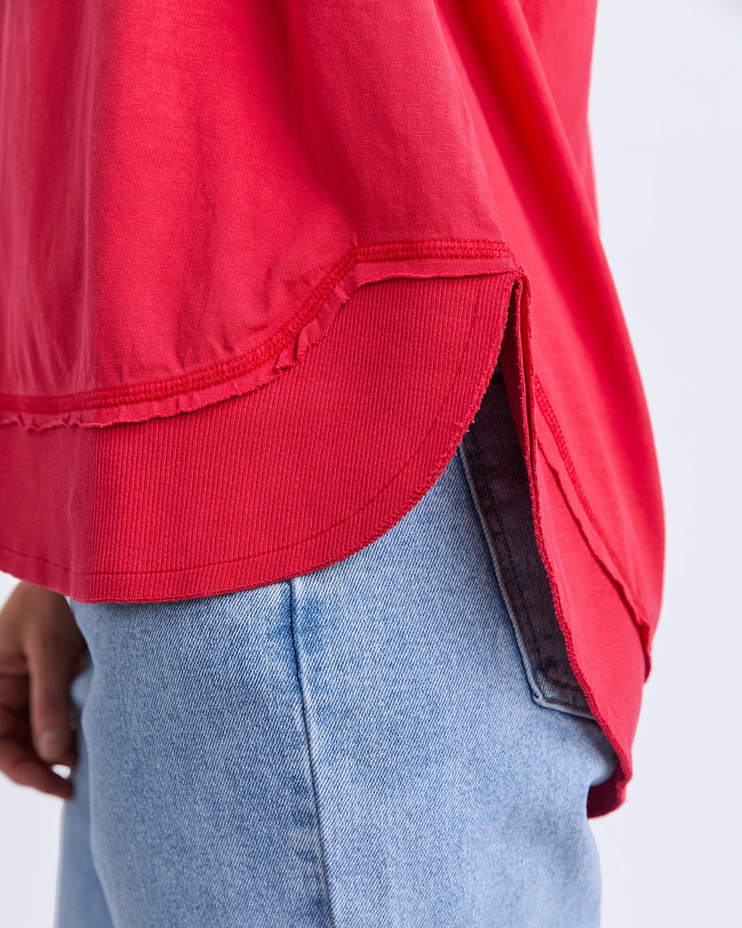 Foxwood Farrah SS Tee - Crimson