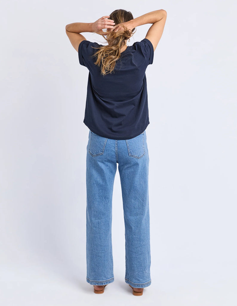 Foxwood Confetti Tee - Navy