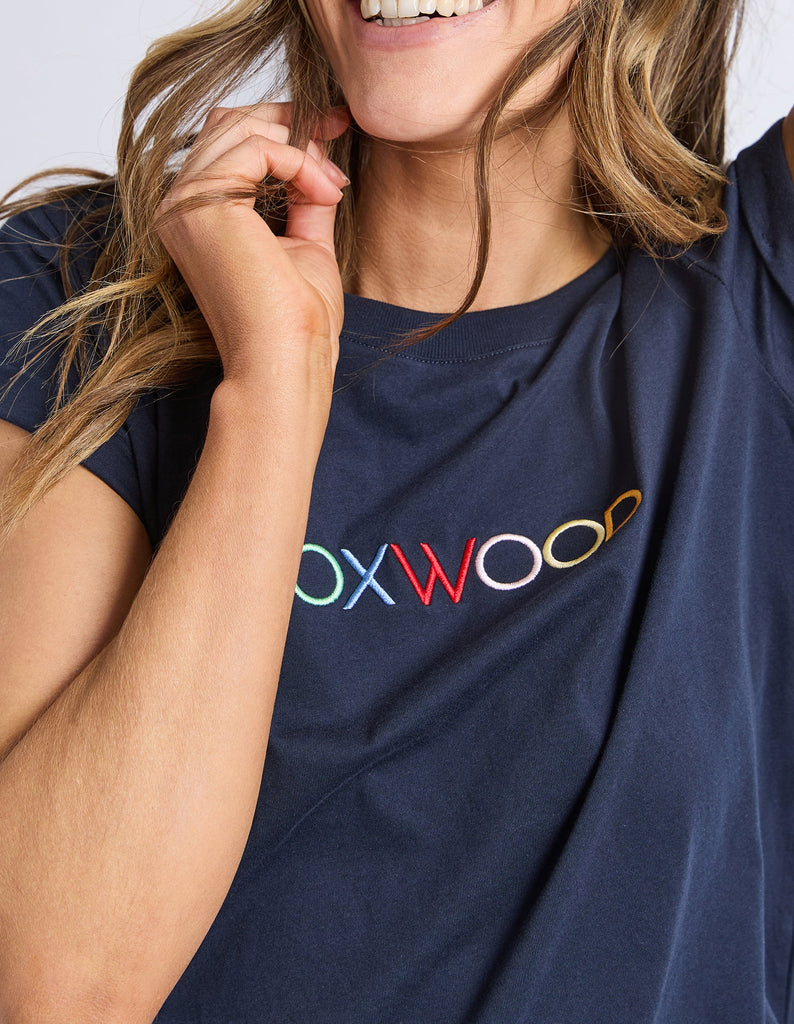 Foxwood Confetti Tee - Navy