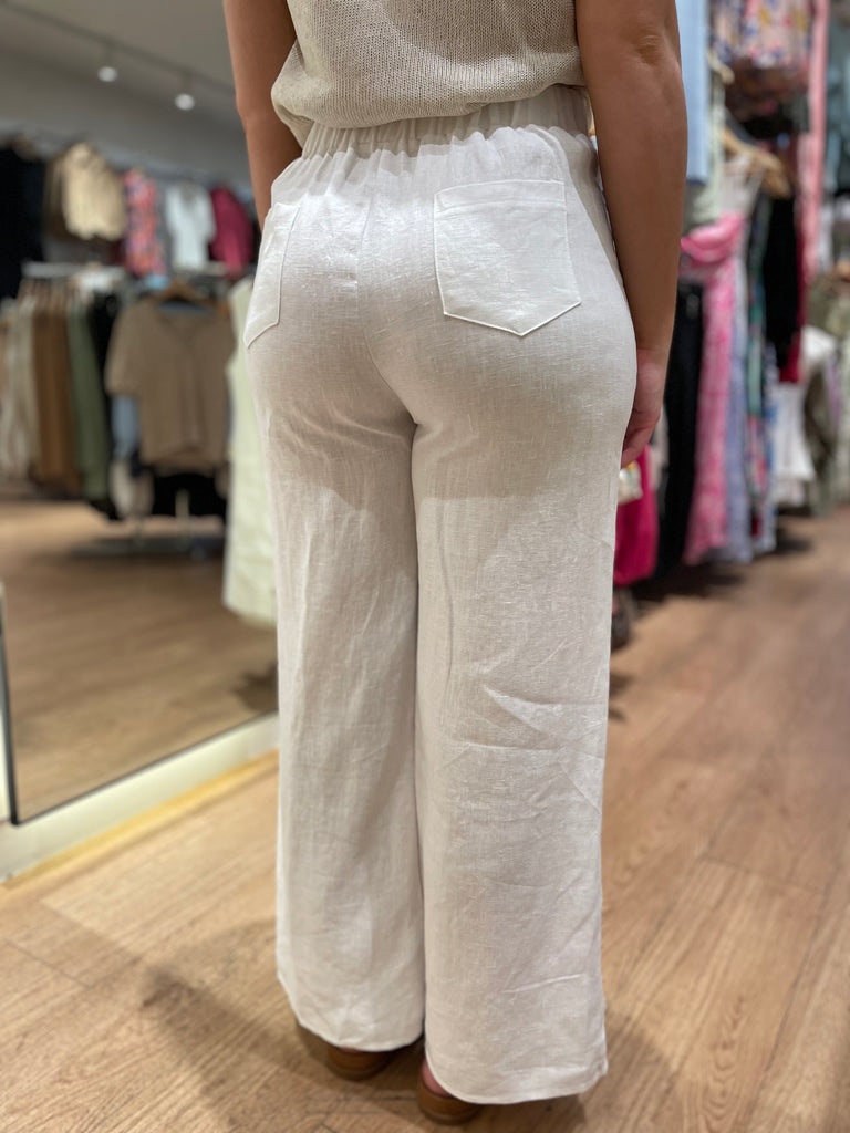 Jude Linen Pants - White