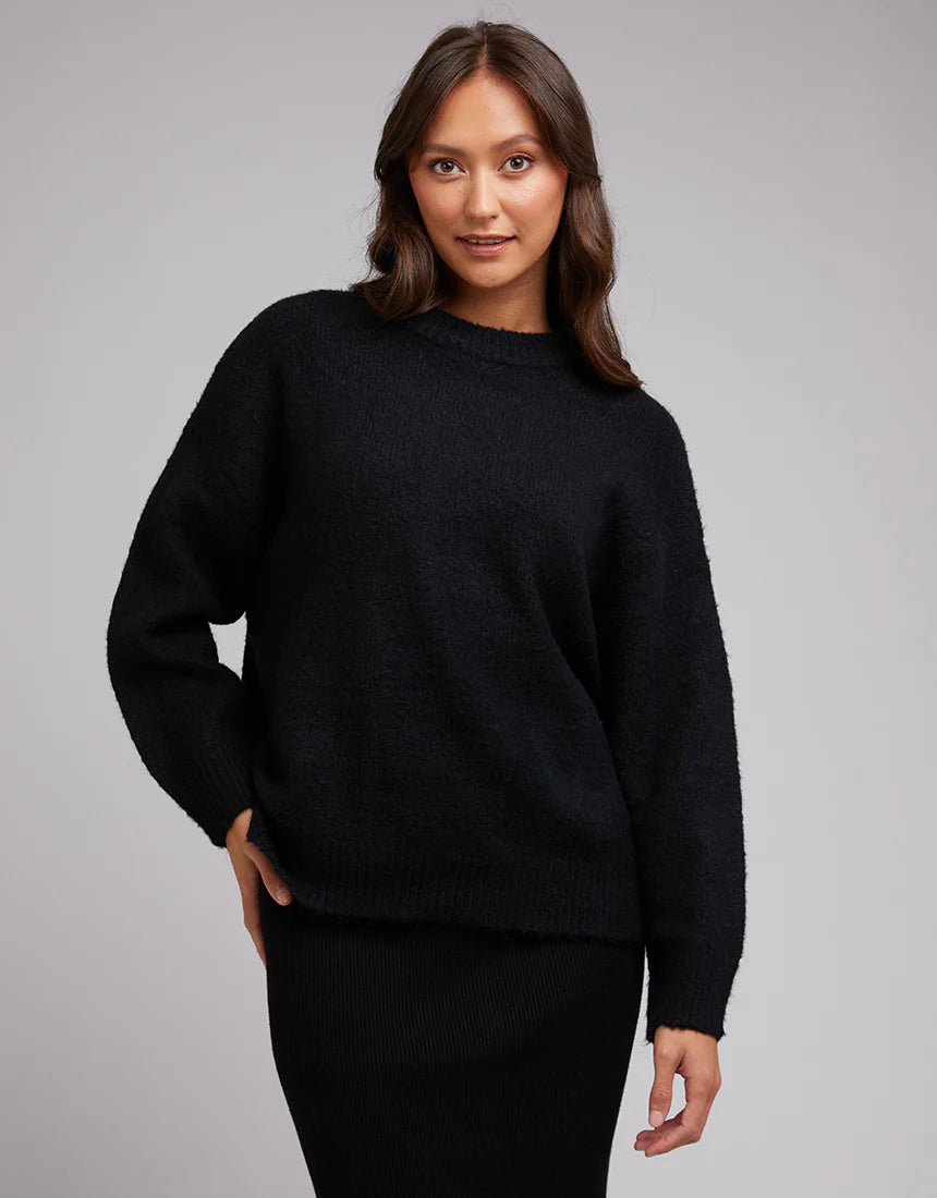 Load image into Gallery viewer, Silent Theory Ellie Knit Jumper - Black
