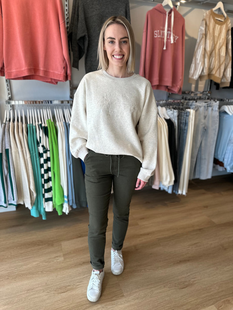 All About Eve Classic Crew - Oatmeal