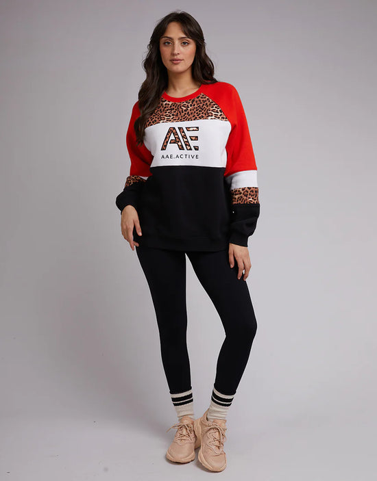 Jordan Panelled Crew - Red