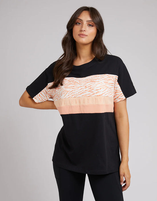 All About Eve Drew Panel Tee - Black