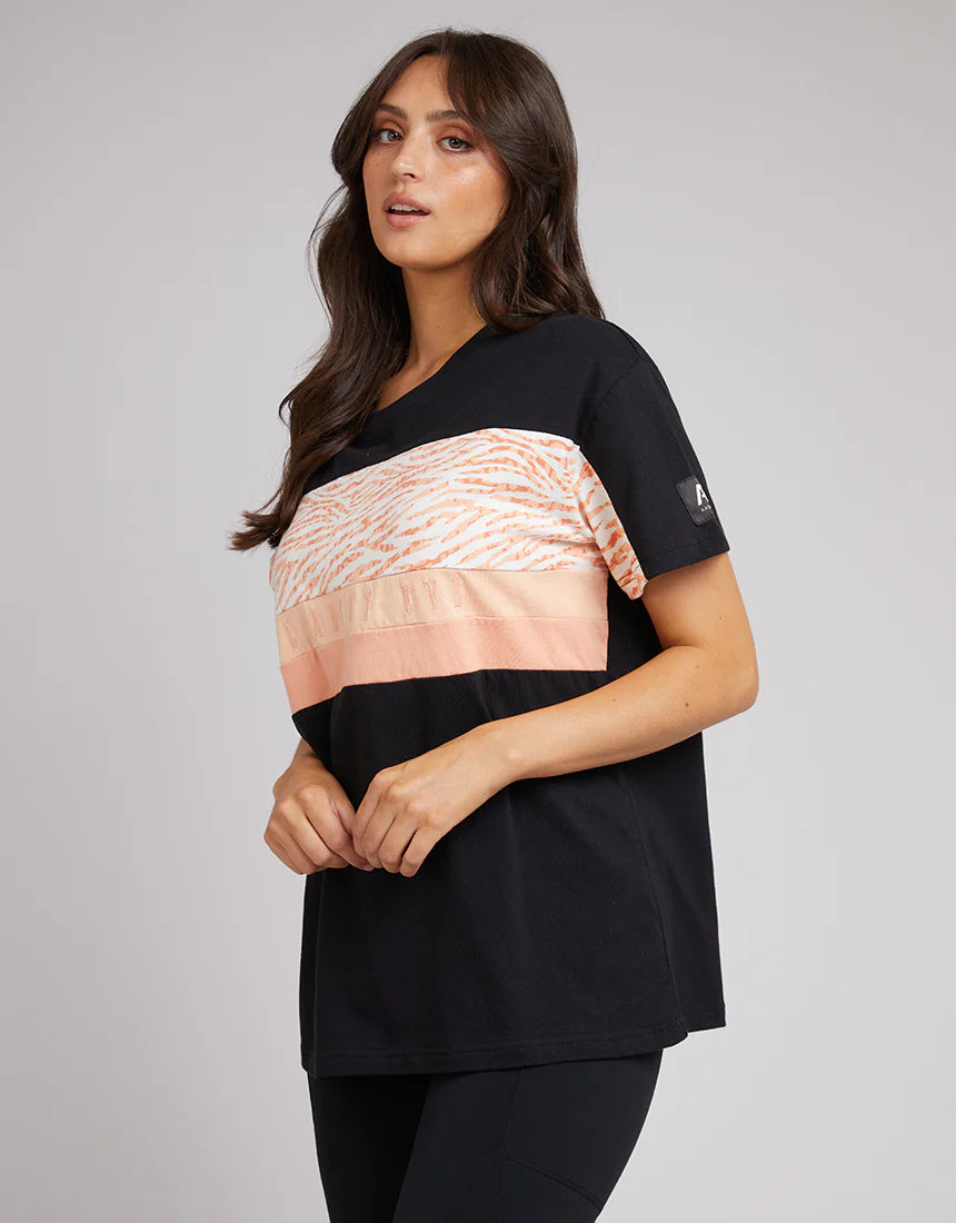 All About Eve Drew Panel Tee - Black