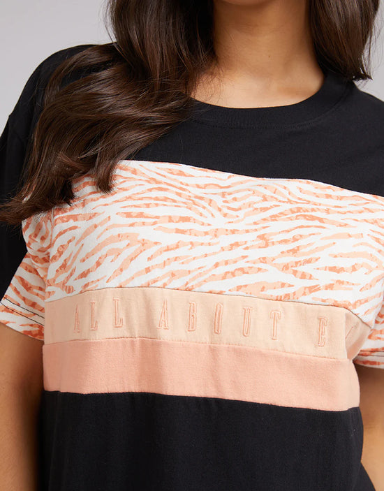 All About Eve Drew Panel Tee - Black