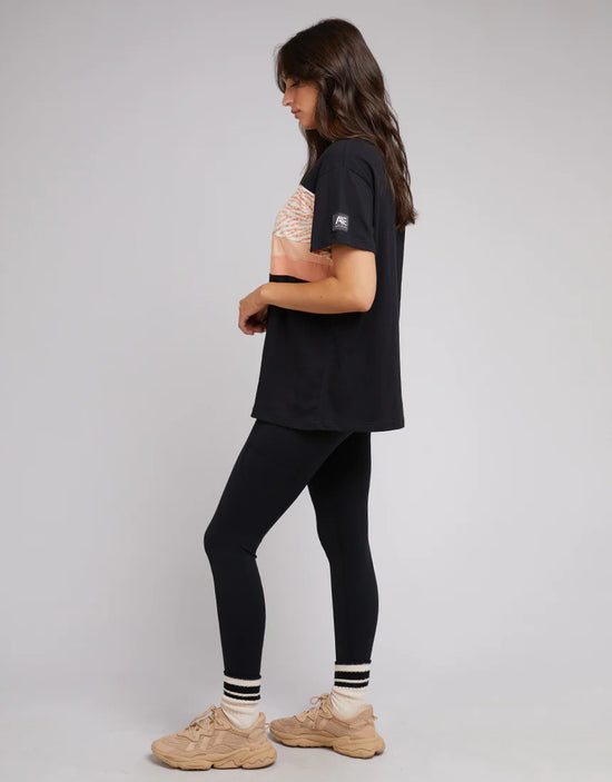 All About Eve Drew Panel Tee - Black