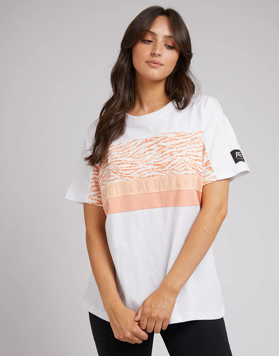 All About Eve Drew Panel Tee - White