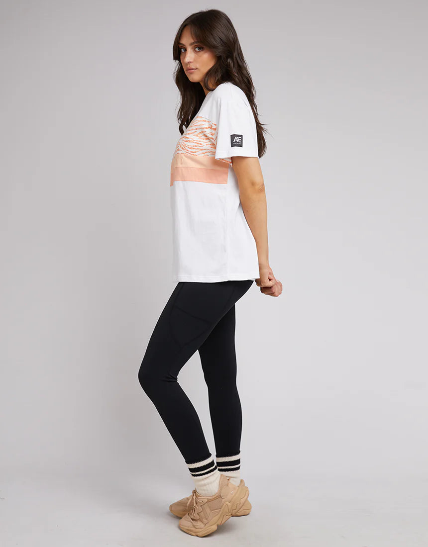All About Eve Drew Panel Tee - White