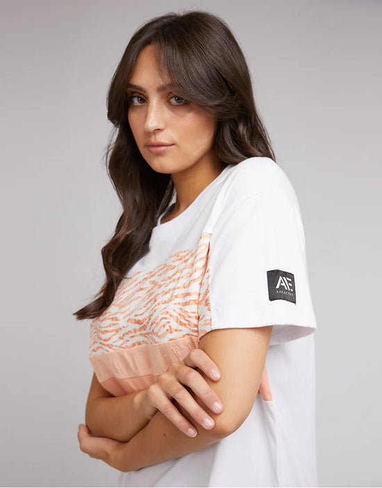 All About Eve Drew Panel Tee - White