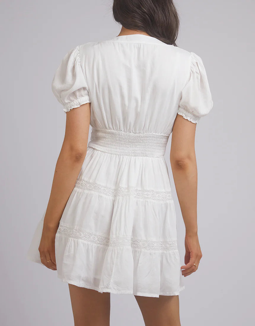 All About Eve Denver V Neck Dress - White